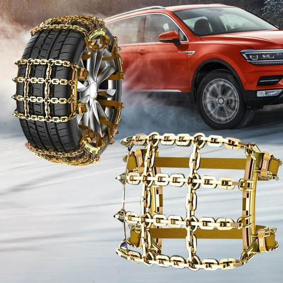 DYNWAVECA Snow Chain Car Wheel Chain Automotive Accessories, Emergency Universal Anti Skid Snow Car Tire Chain for Cars, Suvs ,Trucks L