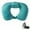 Green, variant on MERILER Upgraded Rear Neck Support Inflatable U-Shaped Pillow: Portable, Multipurpose Travel Pillow with TPU Press Inflation