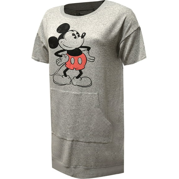 Richard Leeds Womens Disney's Mickey Mouse Super Soft Knit Lounger Nightgown (Medium)