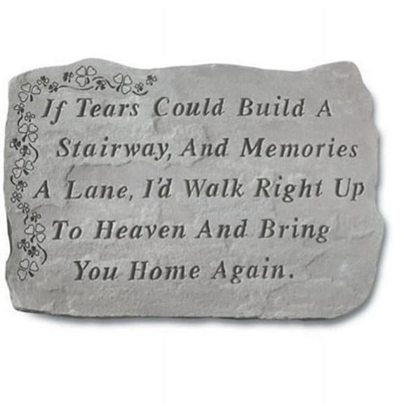 Kay Berry- Inc. 90120 If Tears Could Build A Stairway - Memorial With Shamrocks - 18 Inches x 13 Inches
