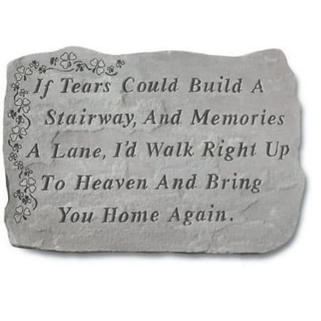 Kay Berry If Tears Could Build A Stairway Memorial Stone with Shamrocks
