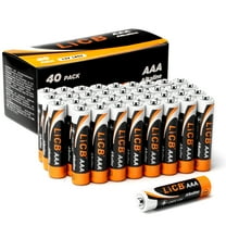 LiCB AAA Batteries (40 Pack) Triple A Alkaline Batteries,Long-Lasting Batteries for Household and Business