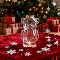 thumbnail image 6 of Cute Bear Glass Cup with Straw, 11oz Bear-Shaped Cold Cup, Glass, Perfect for Iced Coffees, Cold Teas, Christmas Gifts, Viral Holiday Drinkware,(1 Bear Cup), 6 of 9