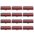 thumbnail image 1 of Unique Bargains 6 Pair M5x0.8 Red Rectangle Universal Screw Mount Reflective Warning Reflector for Motorcycle Bicycle 56mm Length, 1 of 5