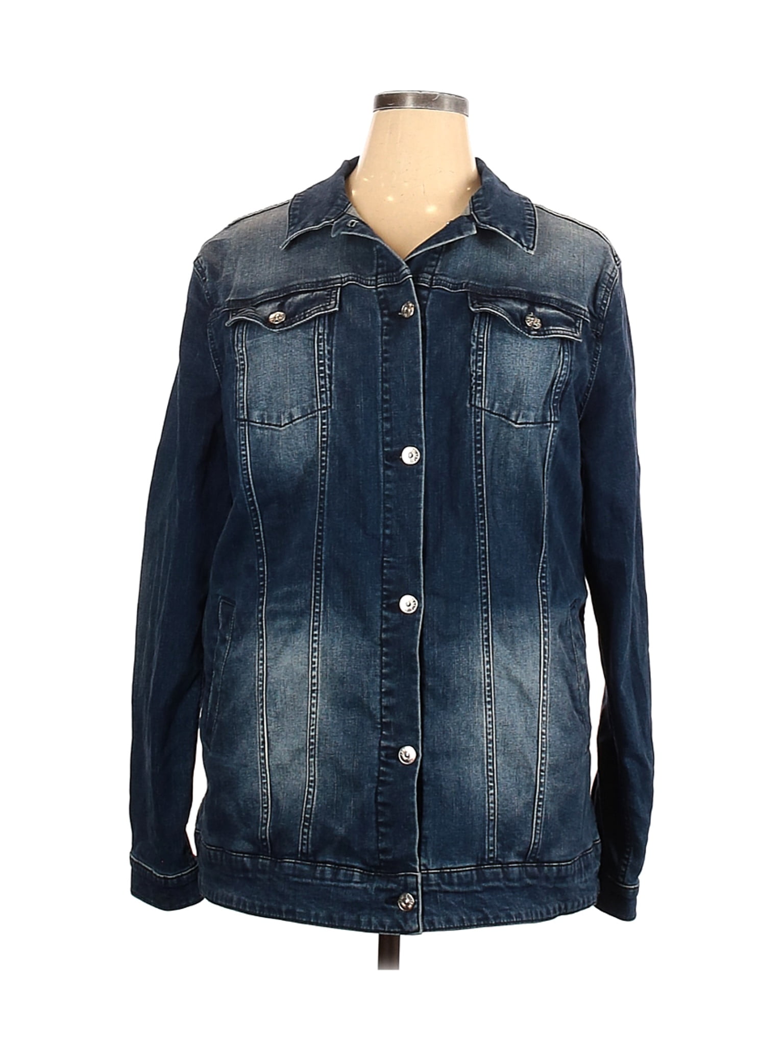 Size 3X Plus Denim Jacket - Walmart 