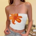 thumbnail image 2 of Womens Tube Tops Tanks Backless Summer For Wear Suitable For Jeans And Easy Machine Wash Care Shirts for Casual Workout Clothes Size XS, 2 of 5