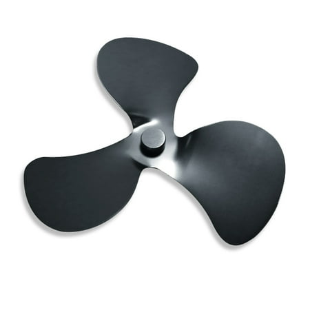 

Stove Fan Blades 3/4-Blades Circulating Warm Air Silent Fireplace Fan Blades for Gas Pellet Log Wood Burning Stoves 3 Leaves Gray