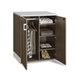thumbnail image 5 of Esquire 39"H Two Door Storage Driftwood Laminate/Silver Laminate Kickplate and Hardware, 5 of 7