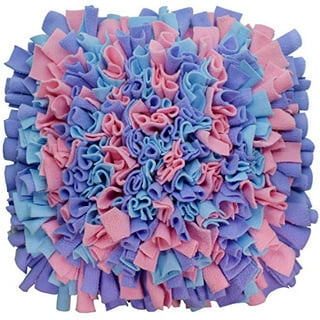 LIVEKEY Pet Snuffle Mat for Dogs, Dog Feeding Mat, Nosework Training Mats  for Foraging Instinct Interactive Puzzle Toys (Pink&Purple&Blue)