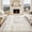 Beige, variant on 2x6 FT Modern Interwoven Lines Runner Rug, Washable Indoor Rug with Low Pile, Stain Resistant Surface, Non Slip Backing, Easy Clean Floor Carpet - Brown