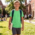 thumbnail image 4 of fatyb Kids Athletic Shirts Short Sleeve Quick Dry Tee Boys Girls Breathable Sports T-Shirts for Running, 4 of 7