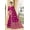Magenta, variant on Women's Litchi Silk Designer Banarasi Saree (Rukmani Navy Blue)