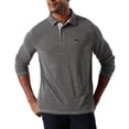 thumbnail image 2 of Men's Paradise Cove Long-Sleeve Polo Shirt (Coal, 4X-Large Tall, 4XLT), 2 of 4