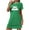 Green, variant on Lorytime Short Sleeve Womens Nightgowns Knee Length Pajamas Dress Oversized Crewneck Cute Sleepshirts Nightgowns Sleepdress Casual Comfy Soft Lounge House Nightdress Black L