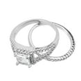 thumbnail image 1 of Kcodviy Couple Rings Classic Gold-Plated Men's Rings Ring inlaid Zircon Jewelry Stack Rings for Women Rings Ring Set for Men Spoon Rings for Women Stacking Ring, 1 of 7