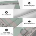 thumbnail image 6 of Turquoise Floral Outdoor Rug for Patio/Deck/Porch, Non-Slip Large Area Rug 4 x 6 Ft, Modern Farmhouse Leaves Gray Striped Indoor Outdoor Rugs Washable Area Rugs, Reversible Camping Rug Carpet Runner, 6 of 8
