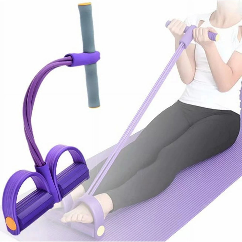 New Fitness Sit-up Exercise Equipment, Elastic Pull Rope, Home Gym Arm Abs Workout & Leg Stretching Device, Yoga Pedal Resistance Band, Under 300 Lbs