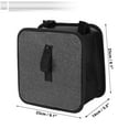 thumbnail image 4 of Unique Bargains Car Trash Can Hanging Front Rear Seats Fabric Trash Bin Silver Tone Black 1 Pcs, 4 of 6