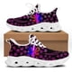 thumbnail image 1 of Zapatos de plataforma con estampado de hojas de marihuana en 3D para mujer, zapatillas ligeras de malla con cordones, zapatos deportivos casuales con cordones, 1 of 6