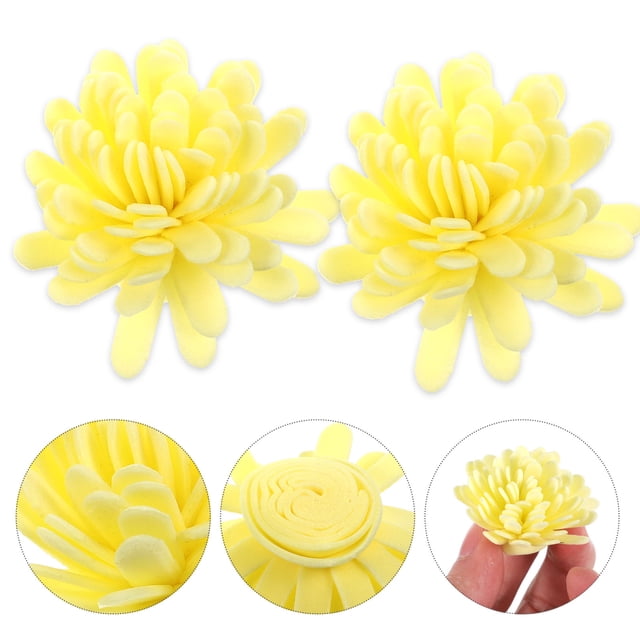 Houderco 100Ud Difusor Amarillo Para Esenciales Con Flores Para Decorar Y Aromatizar