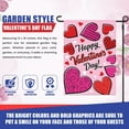 thumbnail image 3 of Super Tough Garden Flag 12 x 18 Inch - Valentine Hearts | Durable Oxford Polyester | Vivid Colors | Single-Sided Design | Fade-Resistant | Perfect for Outdoor & Indoor Display | Holiday Decor, 3 of 7