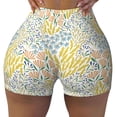 thumbnail image 2 of Salouo Boho Print Women's Athletic Shorts,Booty Shorts Biker Shorts High Waisted Elastic Workout Shorts for Yoga Gym Running Sports-Medium, 2 of 8