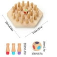 IFNWSV Wooden Memory Chess Game, Wooden Memory Match Stick Chess Board