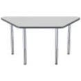 thumbnail image 3 of ECR4Kids 30in x 60in Trapezoid Contour Thermo-Fused Adjustable Activity Table Grey/Grey/Silver - Super Leg, 3 of 8