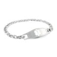 thumbnail image 1 of MedicEngraved Bracelet Médical en Acier Inoxydable 316L avec Émail et Étiquette Médicale - Gravure Médicale Incluse, 1 of 7