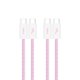 thumbnail image 1 of Cable USB C a USB C, paquete de 2 unidades, 1 m, 60 W, color rosa, 1 of 8