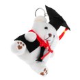 thumbnail image 4 of Regalo de temporada de graduación: lindo llavero de oso médico con colgante de dibujos animados, oso de peluche para ceremonia de graduación, adorable llavero de animal para bolsos y llaves., 4 of 7