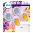 thumbnail image 2 of Febreze Bathroom Air Freshener, Odor-Fighting, Lilac Sunrise and Juicy Summer Peach Scents, 4 Count, 2 of 14