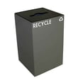thumbnail image 2 of Witt Industries 24GC04-SL Geocube Recycling Receptacle, Slot Round Opening, 24 Gallon - Slate, 2 of 2