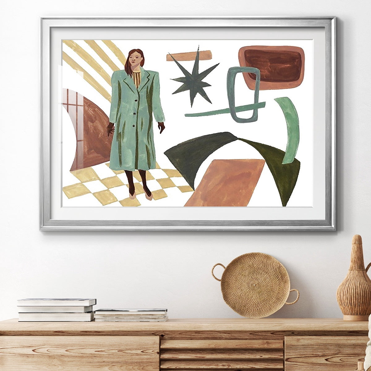 Vintage Vibes II Premium Framed Print - Ready to Hang