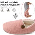 thumbnail image 4 of BERANMEY Soft Memory Foam Slippers for Women and Men, Fuzzy Curly Fur House Slippers with Non-Slip Rubber Sole, Cozy Indoor Closed Back Home Shoes for Family, 4 of 9