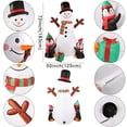 thumbnail image 2 of Pingüinos hinchables navideños con forma de muñeco de nieve, 180 cm, con luces, 2 of 7