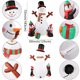 thumbnail image 2 of Pingüinos hinchables navideños con forma de muñeco de nieve, 180 cm, con luces, 2 of 7