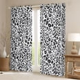 thumbnail image 2 of Erosebridal Black White Cheetah Print Curtains Pack of 2 (42x84 Each) For Teens Boys Girls,Abstract Animal Print Curtains Blackout, 2 of 6