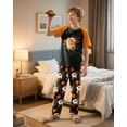 thumbnail image 3 of Fiodrimy Boys Pajamas Little Big Boys Short Sleeves and Pants Pajamas 2-Piece Pjs Set Kids Sleepwear Size 8-14, 3 of 6