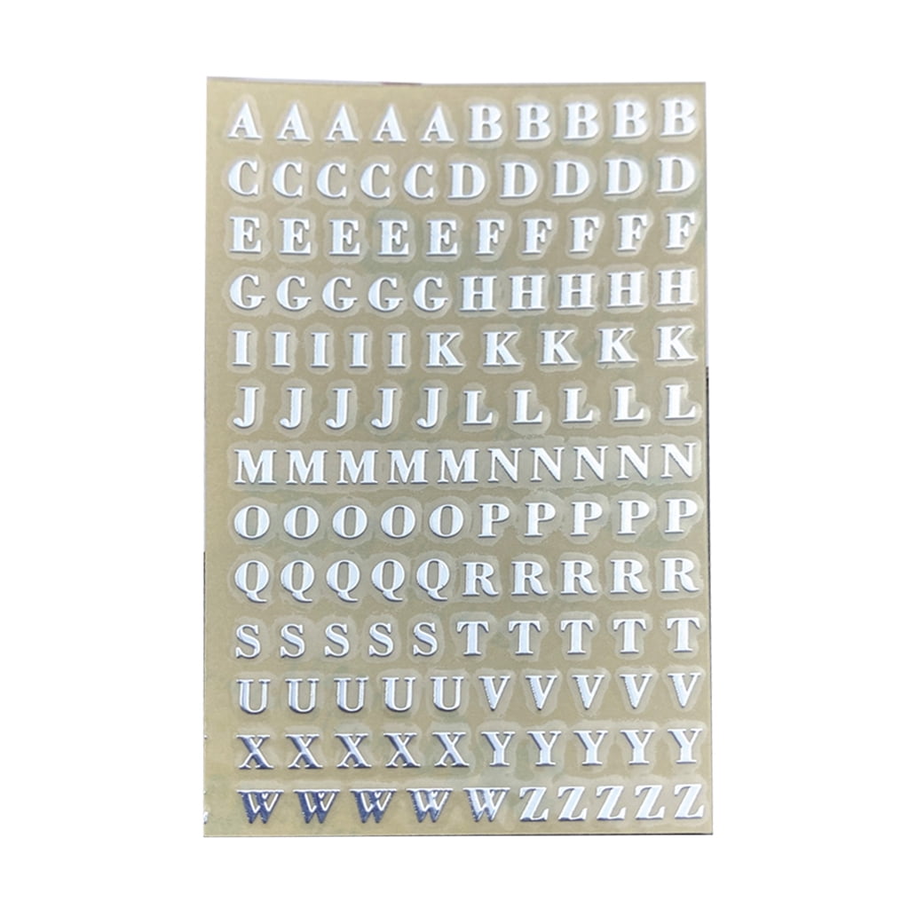 GENEMA Alphabet Stickers and Glitter Lower Case Letters Stickers