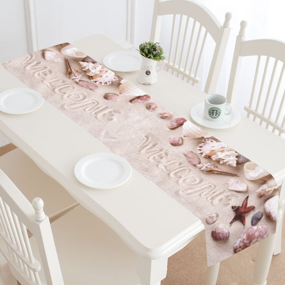 AQQA Round Table Cover for Party Pink Flamingo Ice Cream Summer Cover for Dining Table 60 Inch Lace Stitching Macrame Polyester Decoration