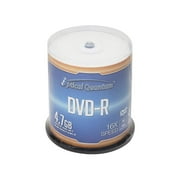 100 Optical Quantum 16X 4.7GB DVD-R White Inkjet Printable Disc OQDMR16WIPH-BX
