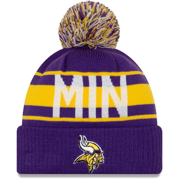Minnesota Vikings New Era Retro Redux Cuffed Knit Hat Purple Osfa Walmart Com Walmart Com