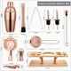 thumbnail image 4 of Bar Tool Set, Cocktail Stainless Steel Premium Kit for Home,Bar,Party Con soporte de bambú, 4 of 9