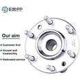 thumbnail image 7 of ECCPP Wheel Bearing Hub Assembly 2004-2007 For Buick Rainier 2002-2009 For Chevrolet Trailblazer For GMC Envoy  513188 W/ABS 6 Lugs  1PCS, 7 of 7