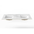 thumbnail image 1 of Castello USA Cassandra 60" Ceramic Porcelain Vanity Top with Double White Sink, 1 of 6