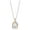 White, variant on Genuine Blue Topaz Diamond Accent Necklace in Sterling Silver and 10kt Yellow Gold,18"