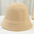 thumbnail image 6 of CoCopeaunts Bucket Hats for Men Simple Solid Color Fisherman Hat Women Simple Fashion Bucket Cap Short Brim Knitted Basin Hat, 6 of 8