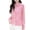 #1_Pink, variant on Women's Merino Wool Polo Cardigan Lapel Collar Button Down Long Sleeve with Pocket Spring Office-Ready Knitted Essential Smart Casual