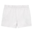 thumbnail image 2 of Made in USA Girls Soft Cotton UPF 50+ Jersey Pocket Shorts | White, 2 of 6